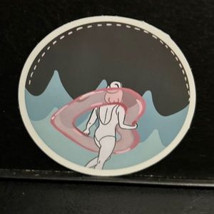GOING OUT FOR A SWIM STICKER